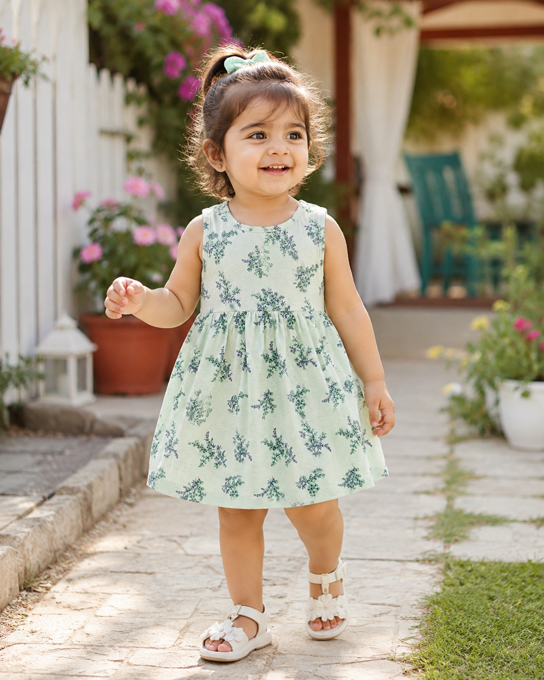 Floral Sleeveless Frock