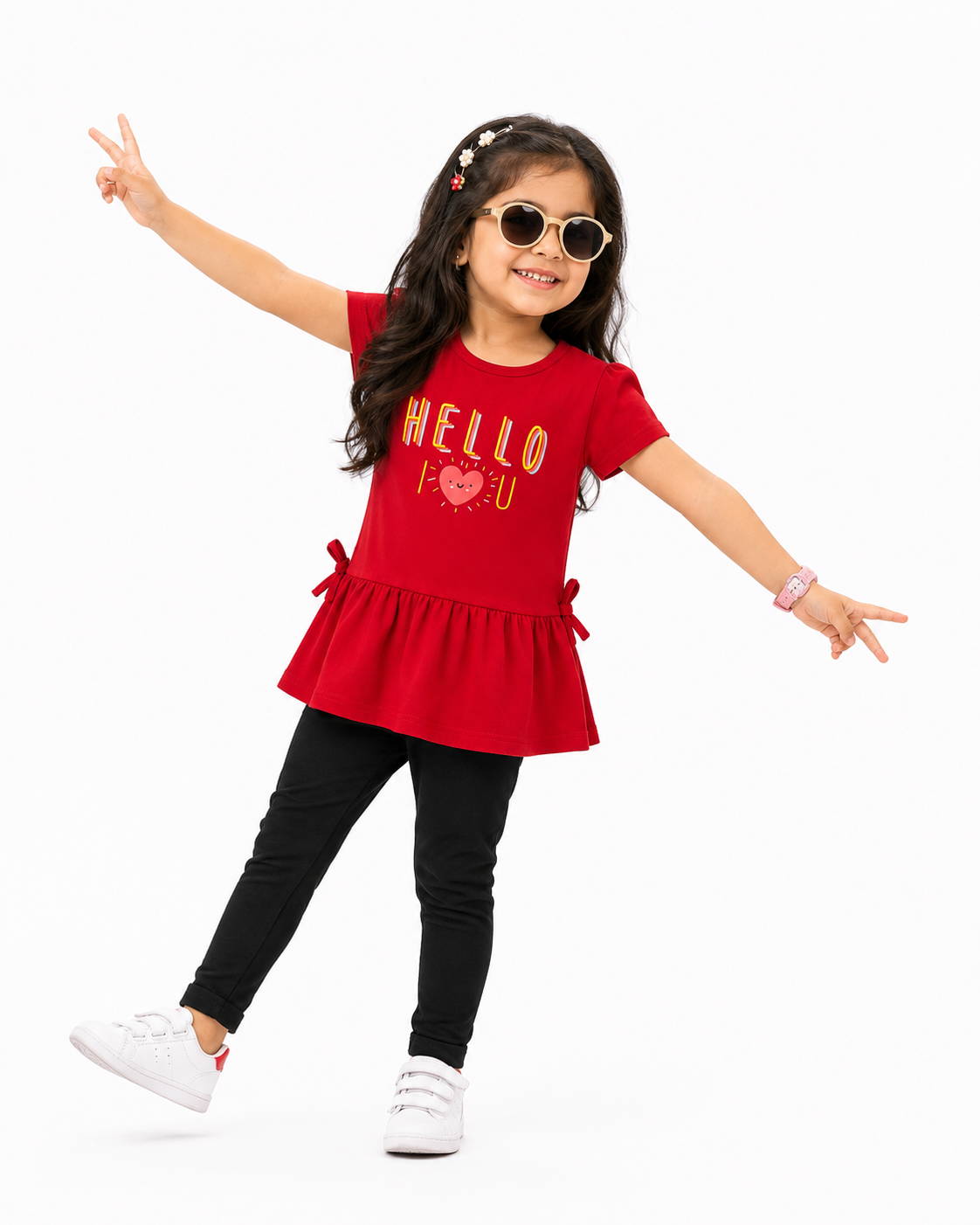 Hello Frill T-Shirt
