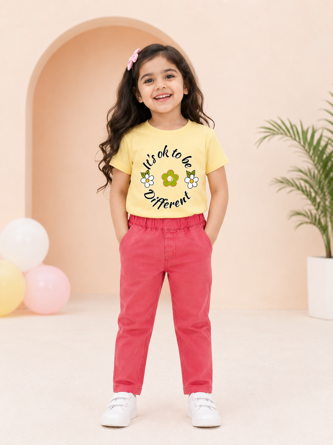 Girls Basic Cotton Pants
