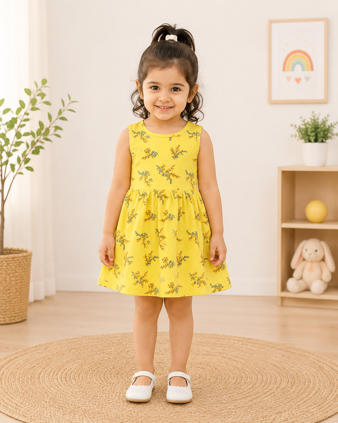 Floral Sleeveless Frock