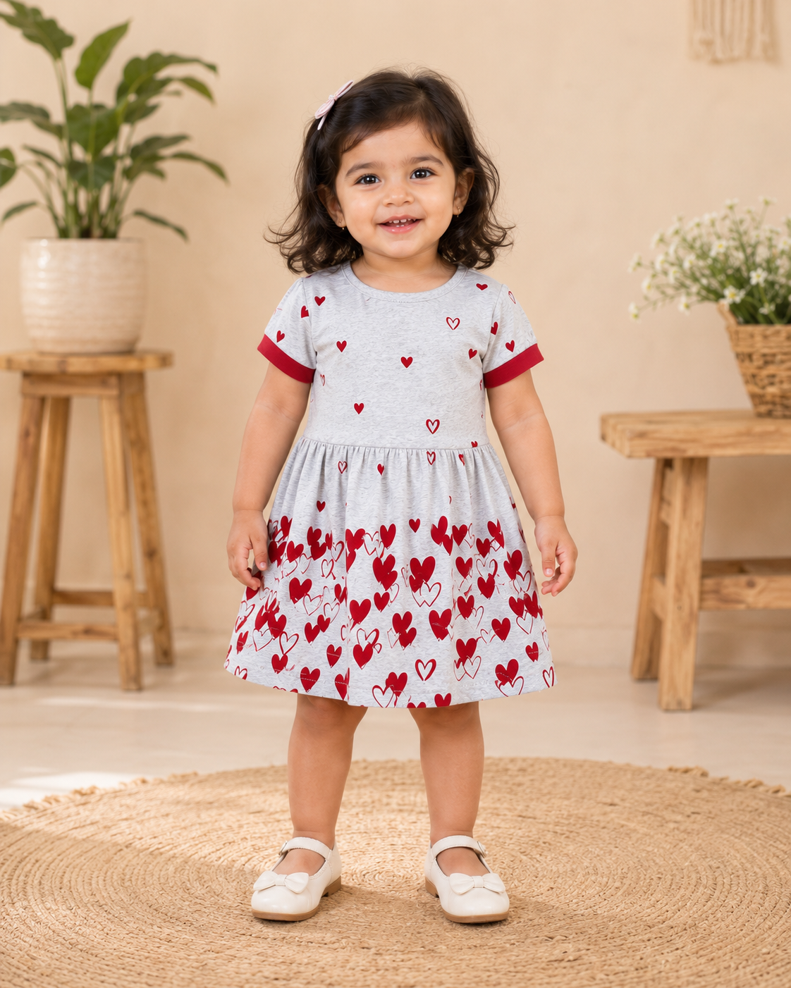 Red Heart Frock