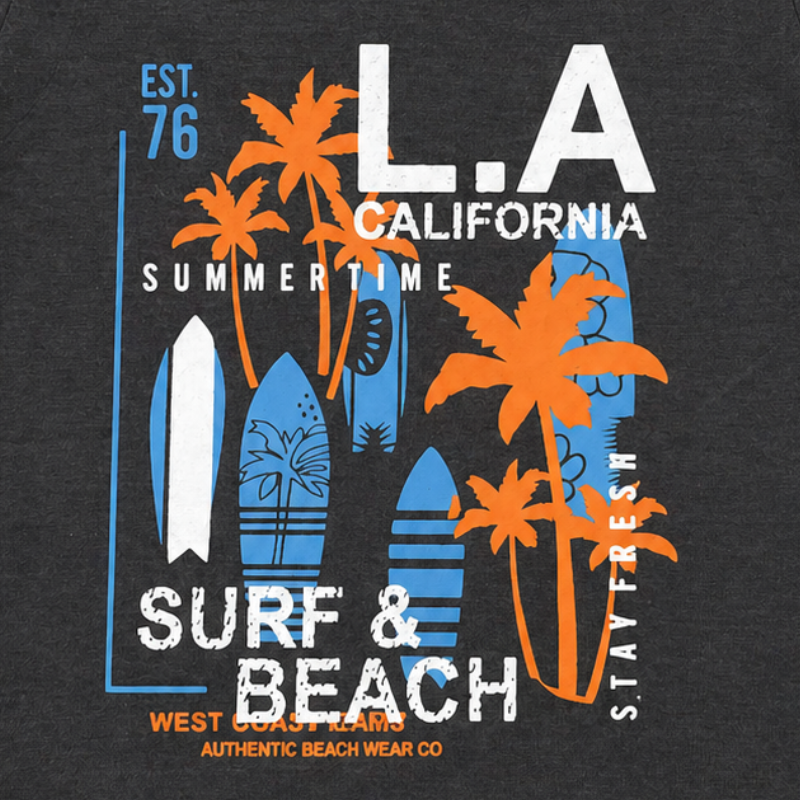 L.A Beach Graphic T-Shirt
