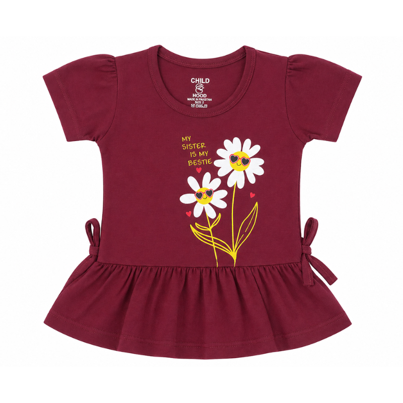 Flower Frill T Shirt