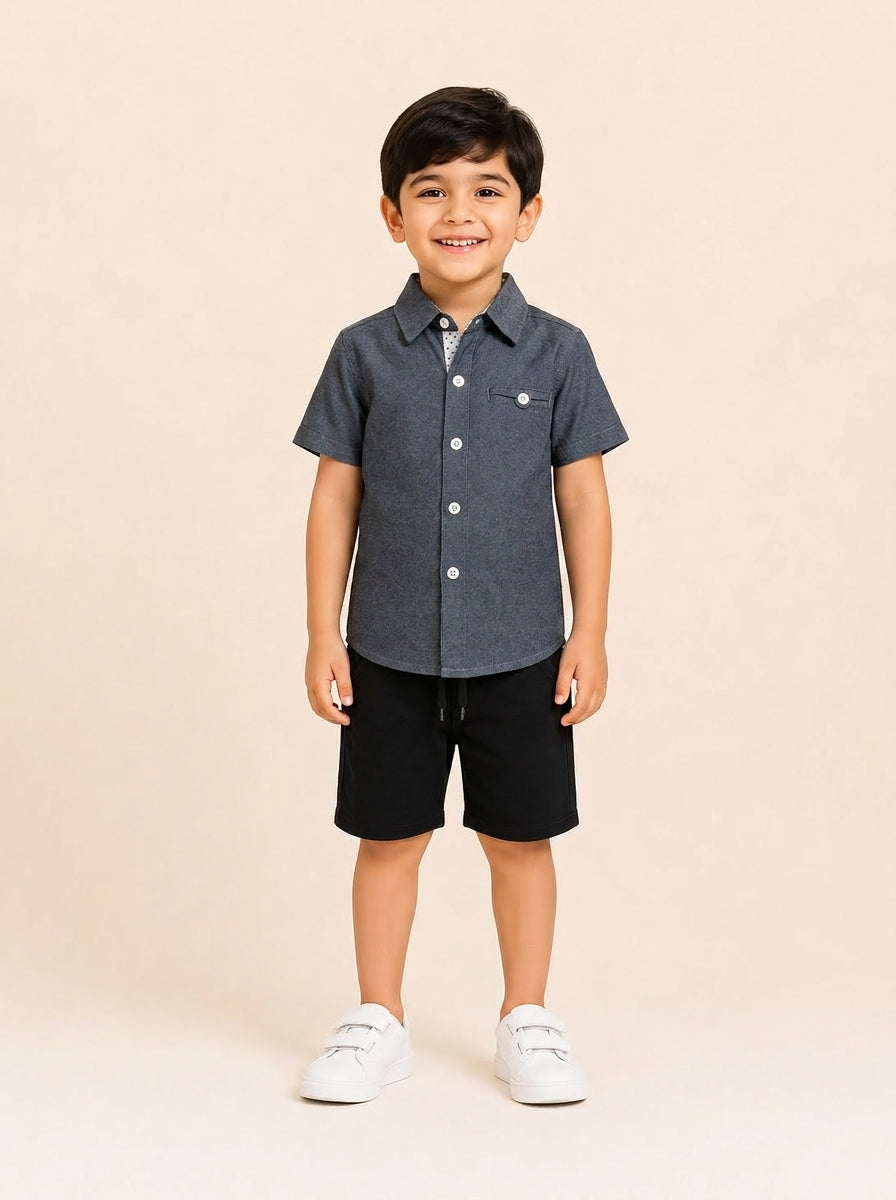 Chambray Formal Shirt