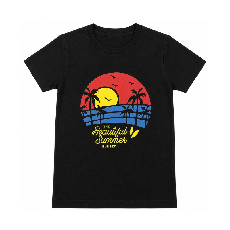The Beautiful Summer Sunset Graphic T.Shirt