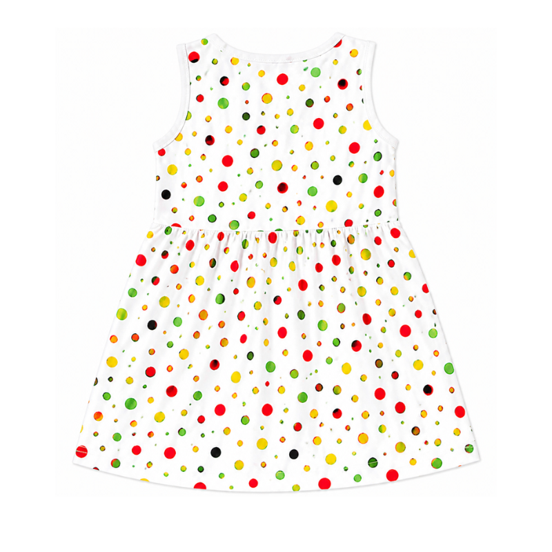 Polka Dot Sleeveless Frock